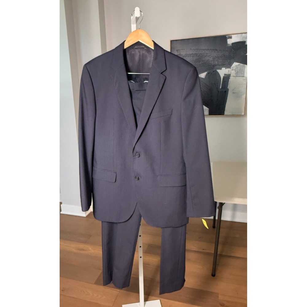 HUGO BOSS James4 Sharp6 Men's Suit 42R Gray 2 Piece Blazer Pants 32x31
